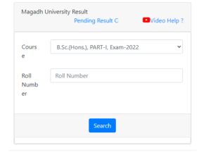 Magadh University BA Part 3 Result 2021-24 pdf download