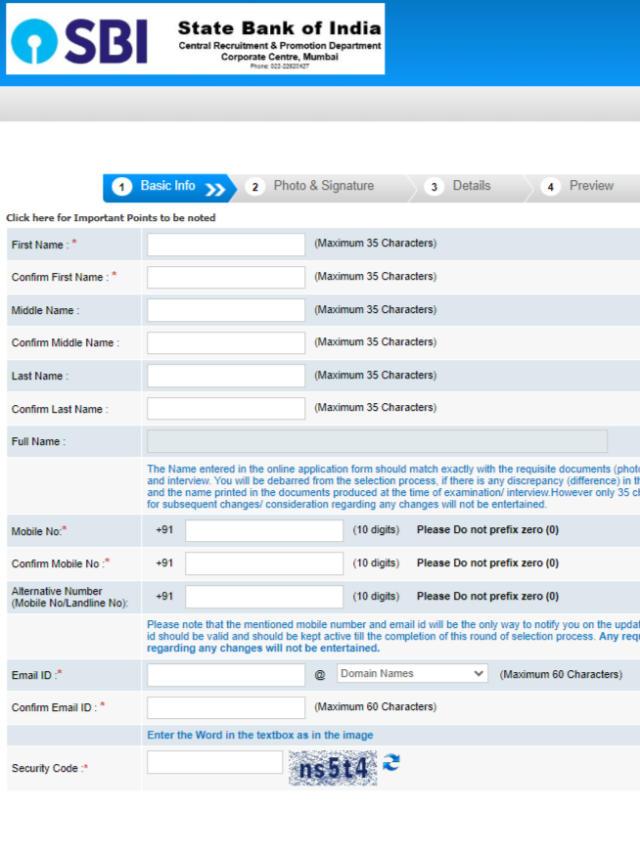 sbi online form kaise bhare 2025