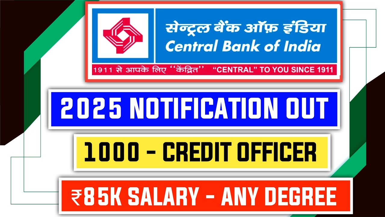 Central Bank Credit Officer Recruitment 2025