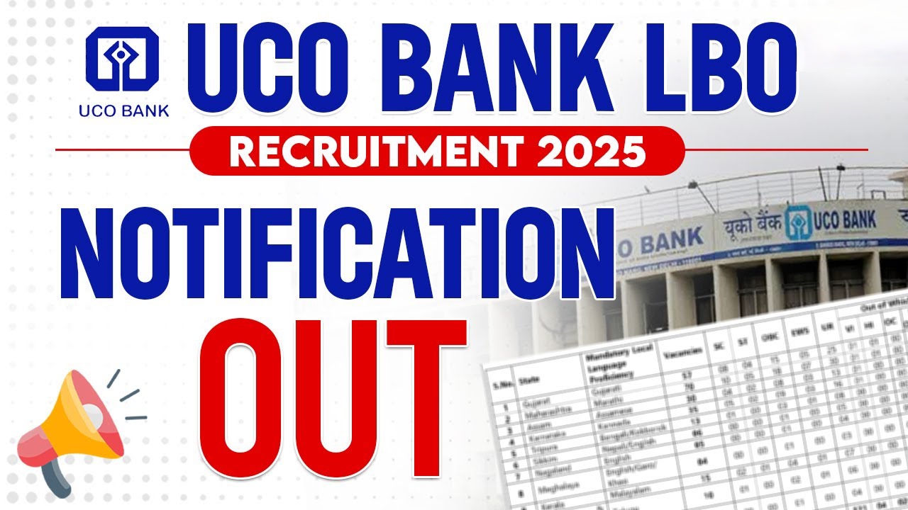 UCO Bank Local Bank Officer Online Form 2025