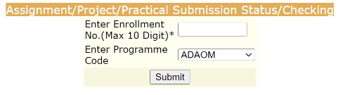 IGNOU Assignment Status 2025, IGNOU Assignment Marks Online Check