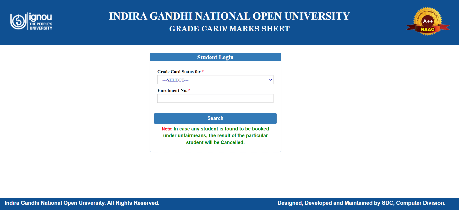 IGNOU Grade Card Online Check, इग्नू ग्रेड कार्ड ऑनलाइन चेक, इग्नू ग्रेड कार्ड 2025