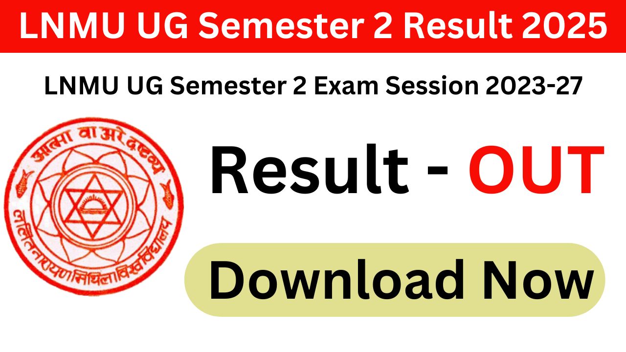 LNMU UG Semester 2 Result 2023 27