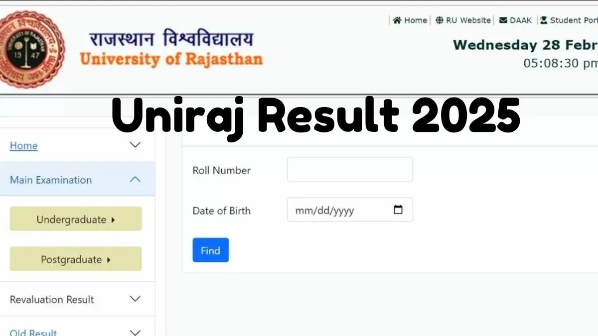 Uniraj Result 2025, युनिराज रिजल्ट 2025