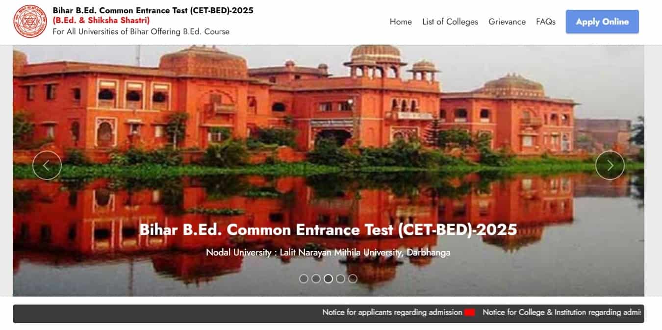 Bihar BEd 1st Merit List 2025 PDF Download